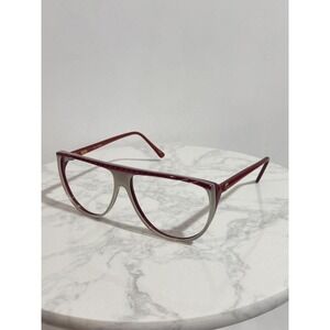 Fila MOIRA 4131 Eyeglass Frames 58-14 Red Gray Italy Vintage Pilot